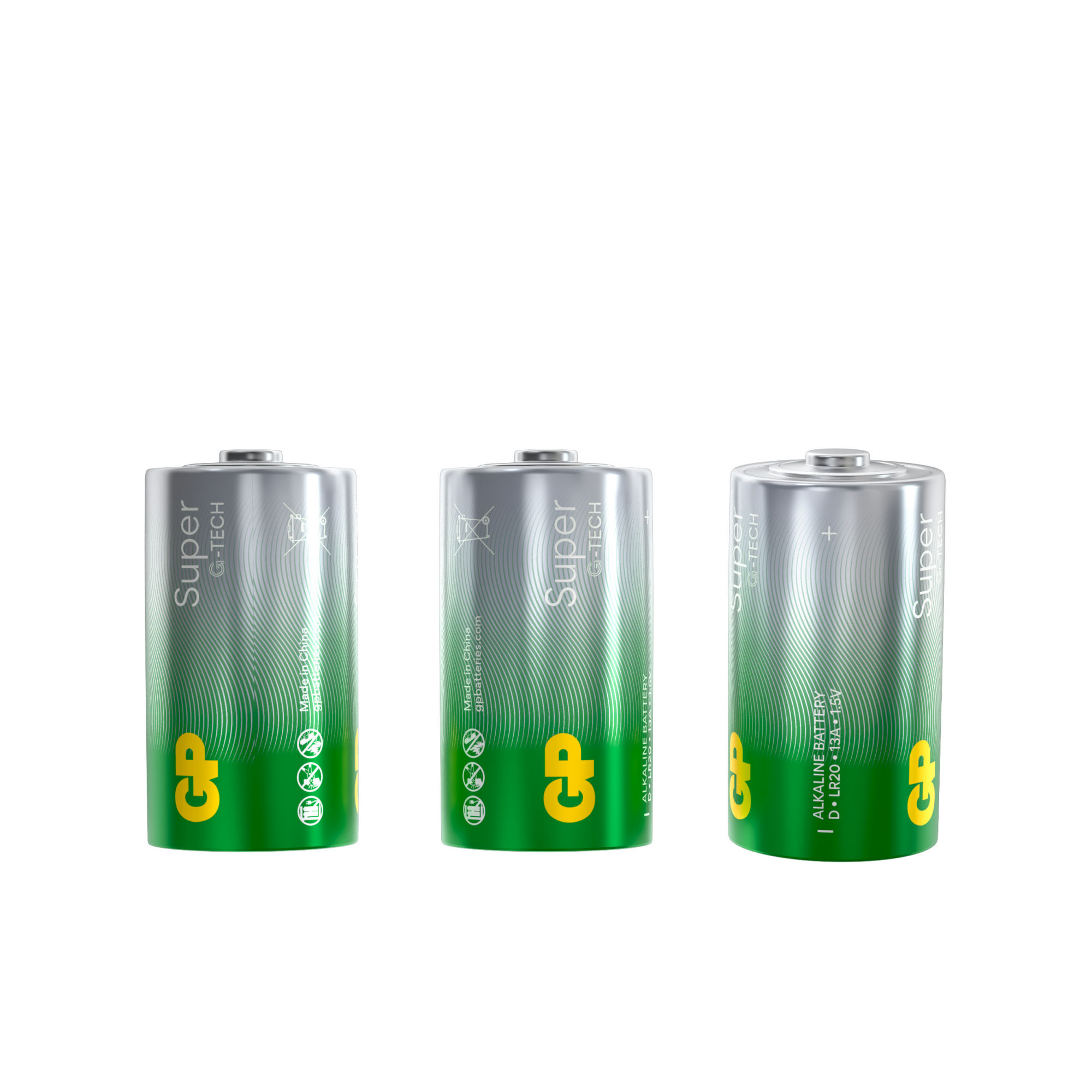 Батарейка алкалиноваяи GP Super Alkaline G-Tech 13А типоразмера D - 2 шт. на блистере 1225