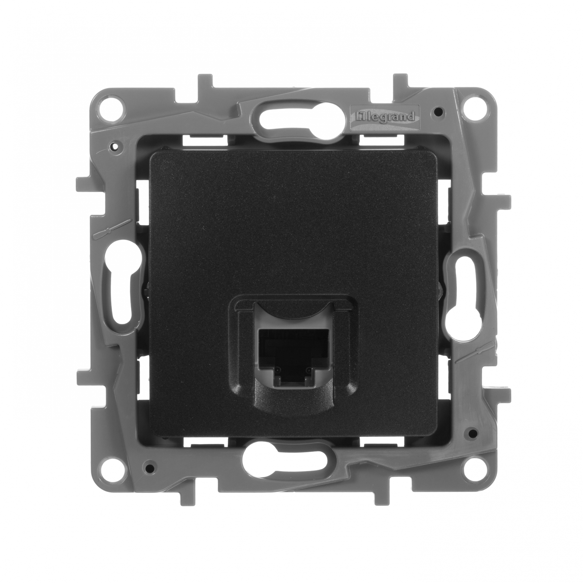 Розетка компьютерная RJ45 категория 5Е UTP антрацит ETIKA IEK 672641