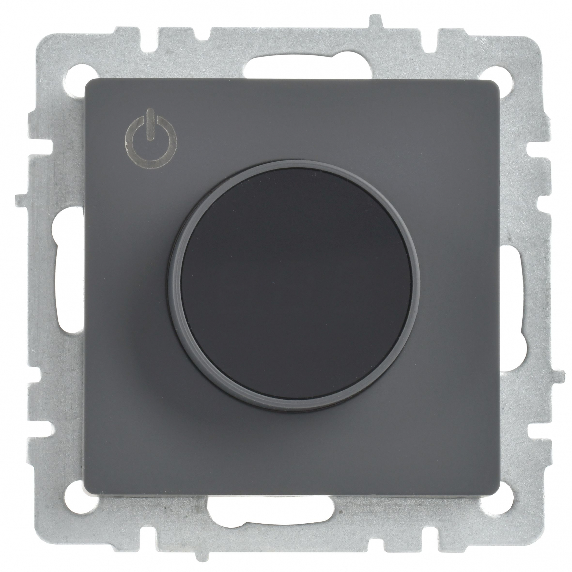 BRITE Термостат электронный с индикацией ТС10-1-БрГ графит IEK BR-RT11-K53