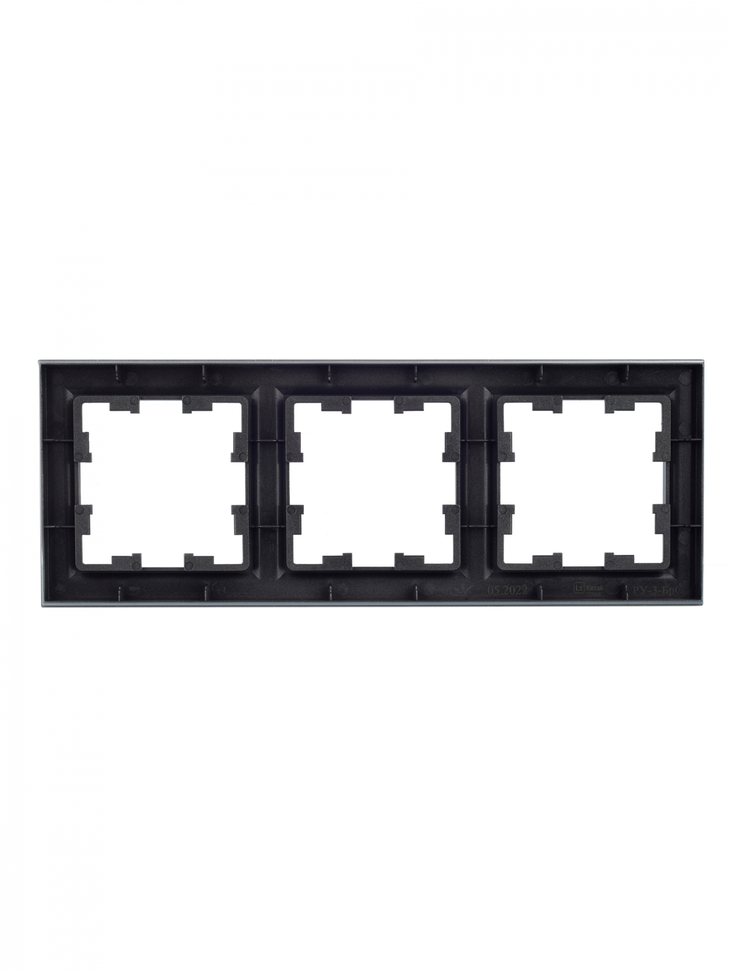 BRITE Рамка 3 поста РУ-3-БрС сталь IEK BR-M32-K46